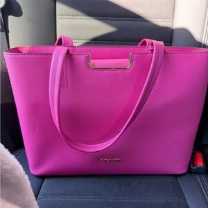 Calvin Klein Fuchsia Tote Bag